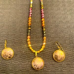 Holly Yashi necklace and earrings